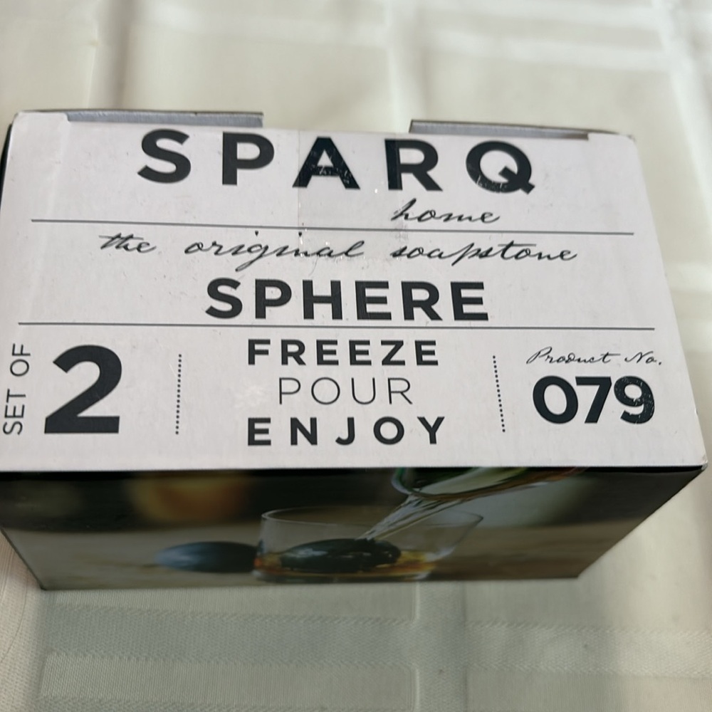Sparq Home Soapstone freezable spheres, set of 2 - Picture 2 of 4